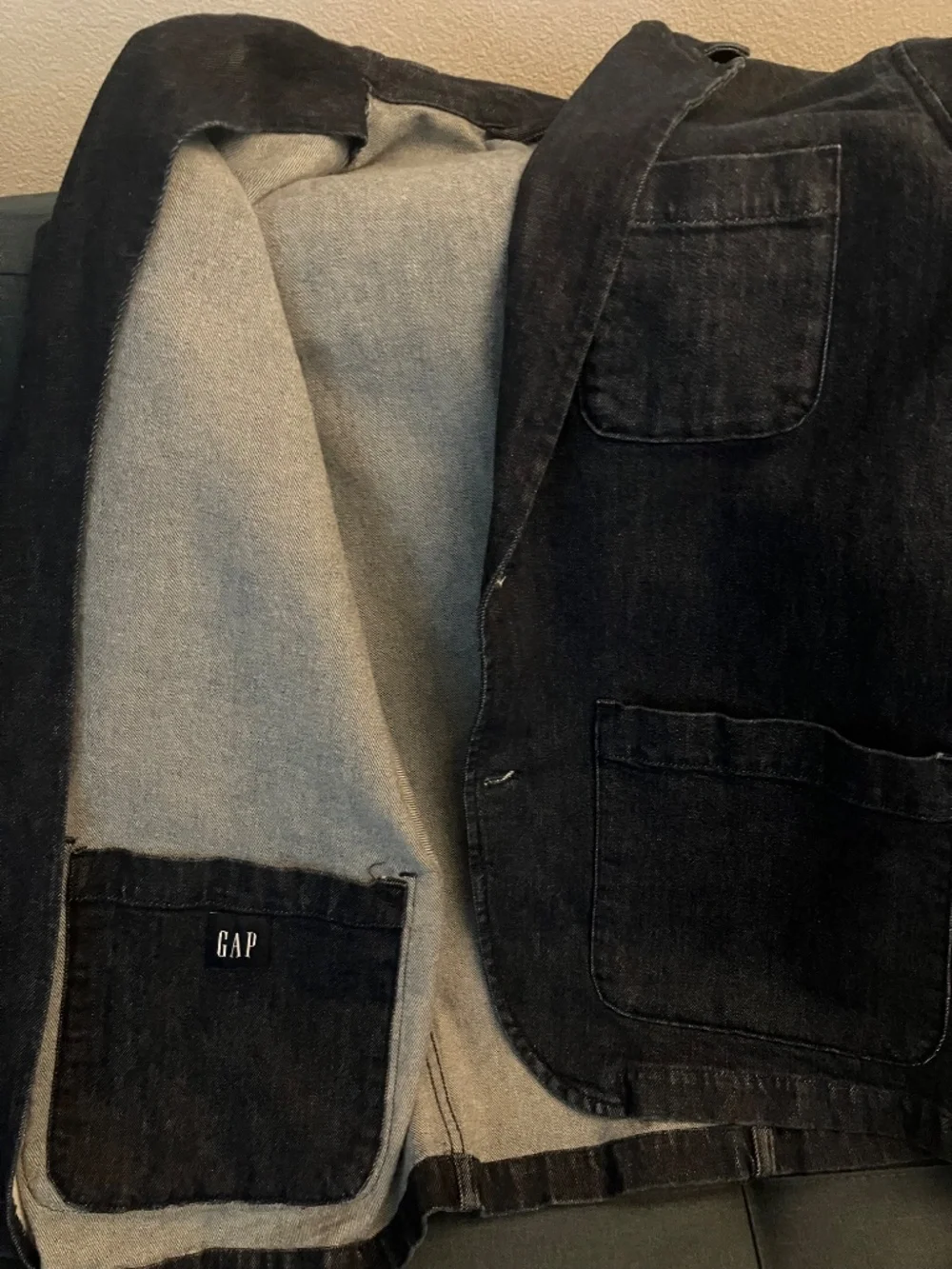 Dark Blue Denim Blazer